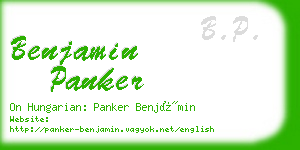 benjamin panker business card